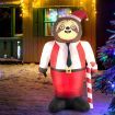 Santaco Christmas Inflatable Sloth 1.8M Xmas Party Decoration LED Lights Outdoor