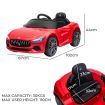 Kids Ride On Car Maserati Licensed Electric Dual Motor Toy Remote Control Red