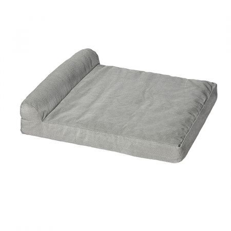PaWz Pet Bed Chew Proof Memory Foam Orthopedic Waterproof Inner Washable Grey L