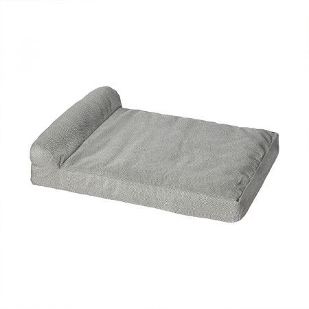 PaWz Pet Bed Chew Proof Memory Foam Orthopedic Waterproof Inner Washable Grey M
