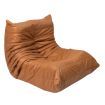 Levede Floor Chair Caterpillar Sofa Replica Lazy Recliner Leathaire Brown