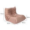 Levede Single Sofa Floor Chair Caterpillar Replica Lazy Recliner Leathaire Pink