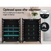 ALFORDSON Shoe Cabinet Organiser Storage Rack Drawer Shelf 21 pairs Black