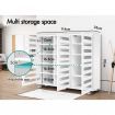 ALFORDSON Shoe Cabinet Organiser Storage Rack Drawer Shelf 30 pairs White