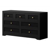 ALFORDSON 7 Chest of Drawers Hamptons Storage Cabinet Dresser Tallboy Black
