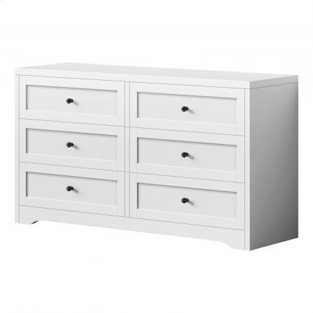ALFORDSON 6 Chest of Drawers Hamptons Storage Cabinet Dresser Tallboy White