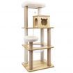 BEASTIE Cat Tree Tower Scratching Post Wood Scratcher Condo House Bed 143cm