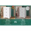 ALFORDSON Set of 2 Bedside Table Hamptons Storage Nightstand Side End Cabinet White