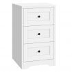 ALFORDSON Bedside Table Hamptons Storage Nightstand Side End Cabinet White