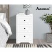 ALFORDSON Bedside Table Hamptons Storage Nightstand Side End Cabinet White