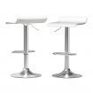 Artiss 2x Bar Stools Faux Leather Chair White