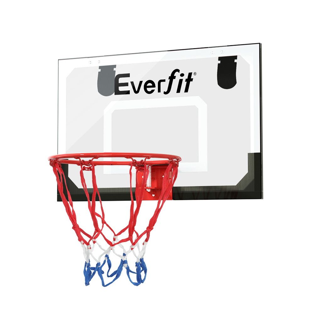 Everfit 23" Mini Basketball Hoop Backboard Door Wall Mounted Sports Kids Black