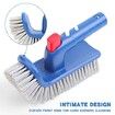 Pool Brush Head for Cleaning Pool Walls,Steps & Corners,Rotatable Hand Scrub Brushes Swimming Pool,Spa, Bathroom, Hot Tub, Kitchen Pole NOT include