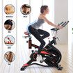 Spin Bike Exercise Bicycle Stationary Fitness 13kg Flywheel Shock Absorbing Home Gym Workout Cycle Trainer Indoor Cycling Adjustable LCD Display