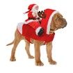 Santa Dog Costume Christmas Pet Clothes Santa Claus Riding Pet Cosplay Costumes Party Dressing up Dogs Cats Outfit for Small Medium Large Dogs Cats Size:M (Neck:11.8-15&quot; Chest:18.1-22.4&quot;)