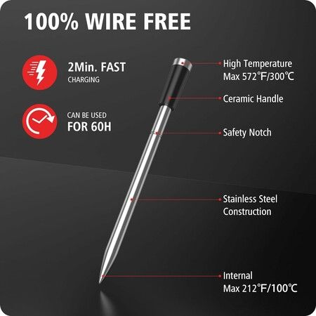 328FT Wireless Meat Thermometer