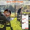 Wireless Meat Thermometer, Bluetooth Meat Thermometer, 240ft Range for BBQ Oven Grill Smoker and Rotisserie