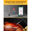 Wireless Meat Thermometer, Food Thermometer with 50 Meters Range, Smart APP Control for Oven, Grill, BBQ