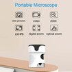 Handheld Microscope Kit for Kids,Catch Video Photo,Rechargeable 1000X HD Microscopes Camera Toys for Children,Student Beginner Portable Educational Gift Color Black