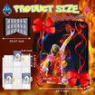 900CARDS Basketball EVA Leather Card Binder Trading Card Binder 9 Pocket with 50 Sleeves Fits Sport Cards with Zipper Storage Album