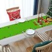 Christmas Table Runner for Home Grinch Xmas Dog Runner Merry Christmas Indoor Outdoor Party Dining Table Decorations 33*180CM