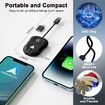 2 in 1 Wireless CarPlay Adapter and Android Auto, Dongle Convert Wired Apple Car Play to Wireless, Plug and Play, Fast Auto Connect, Compatible with iOS 12+ and Android 11+ (Black)