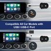 2 in 1 Wireless CarPlay Adapter and Android Auto, Dongle Convert Wired Apple Car Play to Wireless, Plug and Play, Fast Auto Connect, Compatible with iOS 12+ and Android 11+ (Black)