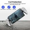 PC Case for PlayStation Portal Remote Player,3-In-1 Set with Hard PC Case,PS5 Playstation Portal Accessory Kit (Clear White)