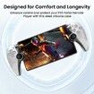 PC Case for PlayStation Portal Remote Player,3-In-1 Set with Hard PC Case,PS5 Playstation Portal Accessory Kit (Clear White)