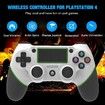 Wireless Controller for PS4, Bluetooth Controller for Play-station 4 Control for Compatible with Ps4, Silm, Pro PC