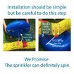 Water Sprinkler Toy, Outdoor Inflatable Water Spray Toy Yard Sprinkler Toy Kids Sprinkler Water Toy, Rotating Water Spray Toy, All-round Sprinkling