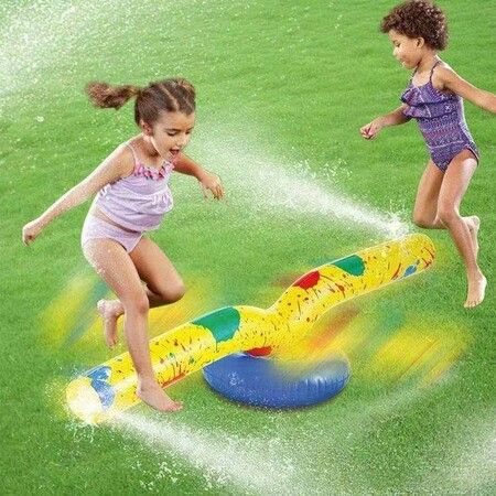 Water Sprinkler Toy, Outdoor Inflatable Water Spray Toy Yard Sprinkler Toy Kids Sprinkler Water Toy, Rotating Water Spray Toy, All-round Sprinkling