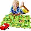 Puzzles for Kids Montessori Toys with Electric Puzzle Car Tracks Play Set Educational Toys Gifts(25 Pcs)