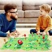 Puzzles for Kids Montessori Toys with Electric Puzzle Car Tracks Play Set Educational Toys Gifts(25 Pcs)