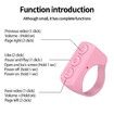 TikTok Scrolling Ring TIK Tok Bluetooth Ring Remote Page Turner clicker for iPhone iPad Camera Wireless Remote Shutter Selfie Button (D01,Pink)