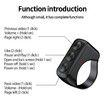 TikTok Scrolling Ring TIK Tok Bluetooth Ring Remote Page Turner clicker for iPhone iPad Camera Wireless Remote Shutter Selfie Button (D01,Black)