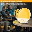 Sunrise Alarm Clock, Wake Up Light with Sunrise and Sunset Simulation for Heavy Sleepers Adults Kids