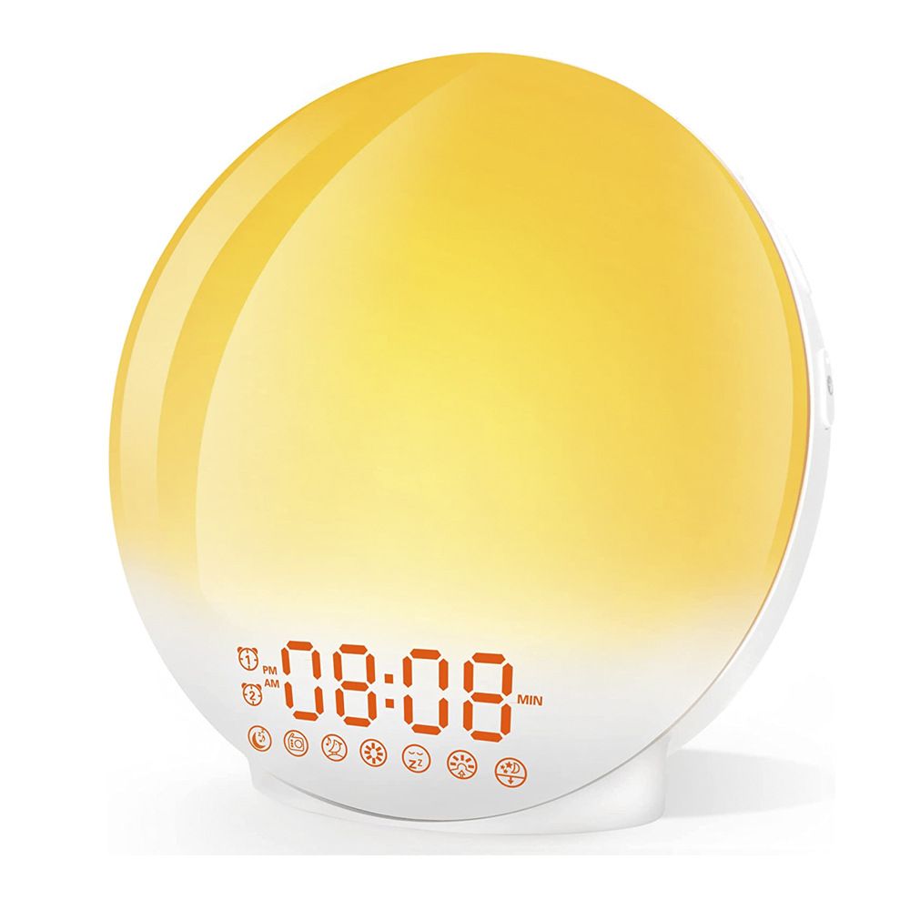 Sunrise Alarm Clock, Wake Up Light with Sunrise and Sunset Simulation for Heavy Sleepers Adults Kids