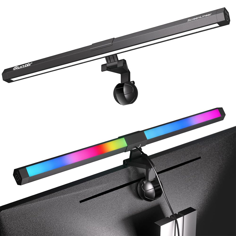 40cm Monitor Light RGB Backlight, Eye Care Dual Light Computer Light Bar Gaming Home Office Desk Lamp