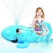 Blue Whale Inflatable Water Spray Play Mat Outdoor Lawn Games Pad Sprinkler Toys For Kids Children Family Summer Toy