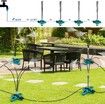 Outdoor Multi Nozzle Stand-Up Sprayers Garden Yard Lawn BBQ Portable Sprayer Kids Water Playing Cooling Misting System (Color : 8M+Extension Pipe)