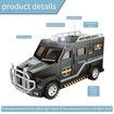 Boys Piggy Bank - Coin Money Storage - Police Swat Car - Toy Money Box with Password- Black