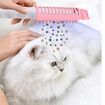 Dog Cat Brushes Comb Groom Massagers Massagers slicker brush self- cleaning slicker brush Massager Pets Hair AAA Battery Col.PINK