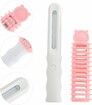 Dog Cat Brushes Comb Groom Massagers Massagers slicker brush self- cleaning slicker brush Massager Pets Hair AAA Battery Col.PINK