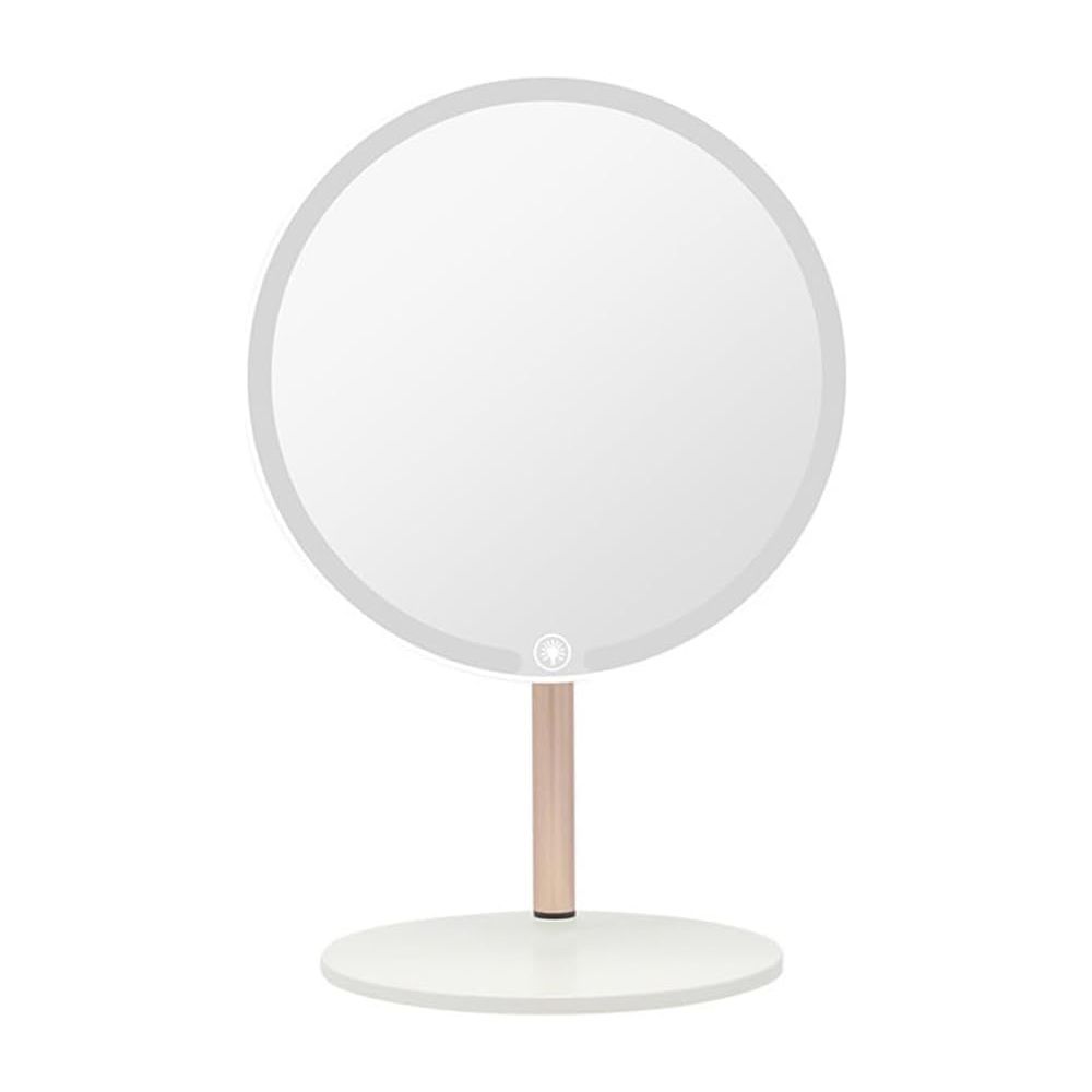 Rechargeable Travel Makeup Mirror with LED Light, 3 Color Lighting Travel Mirror