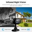 1080P Baby Monitor Mini WiFi IP Camera Indoor Wireless Security Surveillance Camera 2MP With Two-Way Audio Night Vision Motion Detection Color Black