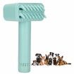 Electric Dog Brush, One Button Start Pet Shedding Grooming Brush Hair Removal Quiet Operation Filter Cotton