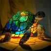 Resin Animals Table Lamp Retro LED Ambient Night Light Nightstand Aesthetic Bedside Lamps Night Stand Lamp  Lighting Home (Sea Turtle)