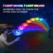 Glow in The Dark LED Flying Disc - 7 Dynamic Modes, 7 Colors, IP65 Waterproof, Perfect Birthday & Camping Gift  - Outdoor Games & Cool Toys