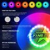 Glow in The Dark LED Flying Disc - 7 Dynamic Modes, 7 Colors, IP65 Waterproof, Perfect Birthday & Camping Gift  - Outdoor Games & Cool Toys